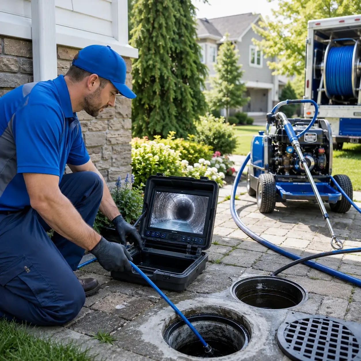 Outdoor drain cleaning professionals serving Weesatche, TX